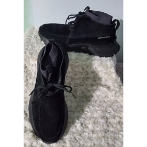 SNKR Project Black Suede Sock Boot Size 10 EU 43 Sneaker Athleisure Comfort